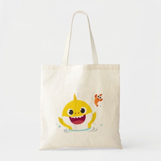 Pinkfong Baby Shark with text Tote Bag (Voorkant)