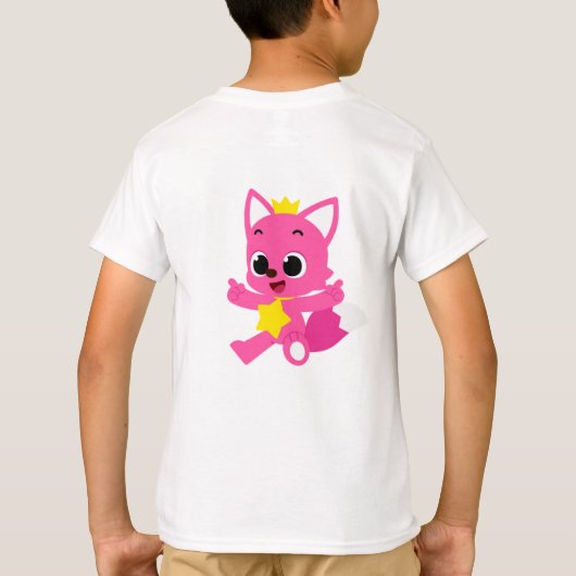 Pinkfong Kinder T-shirt! Shirt teken (Achterkant)