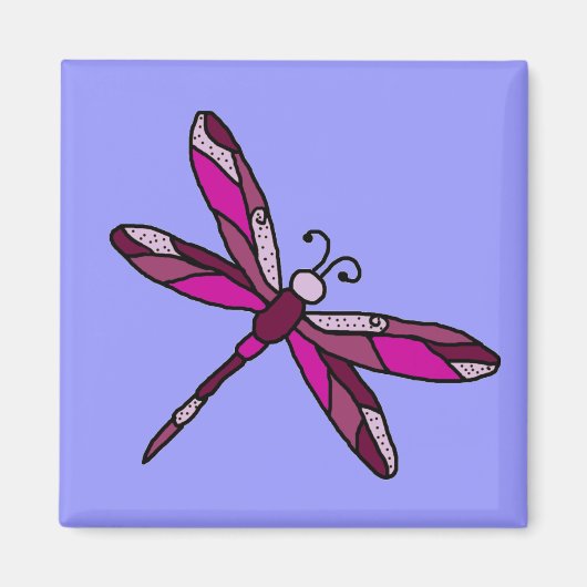 Pinkie Dragonfly magneet (Voorkant)