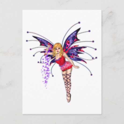Pinkie Fae Briefkaart (Voorkant)