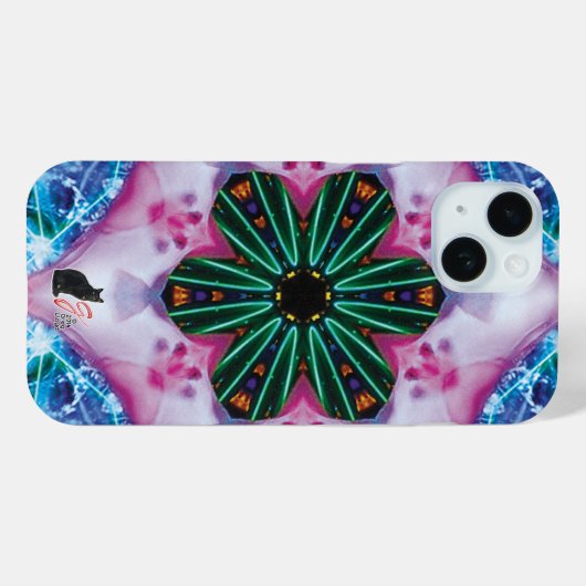 Pinkie Kaleidoscope iPhone Case (Achterkant (horizontaal))