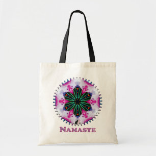 Pinkie Namaste Kaleidoscope Tote Bag