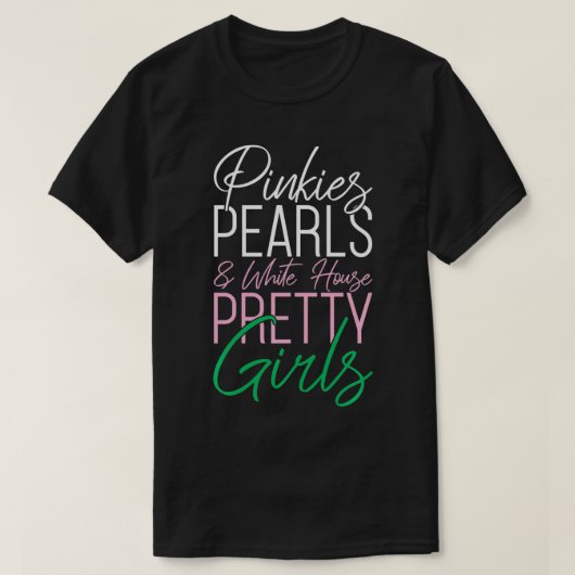 Pinkies Pearls Kamala Harris VP 2020 Verkiezingen T-shirt (Design voorkant)