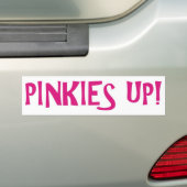 PINKIES PINK BUMPERSTICKER (Op auto)