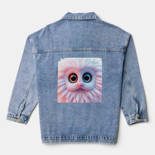 Pinkish Cute Denim Jacket (Achterkant)