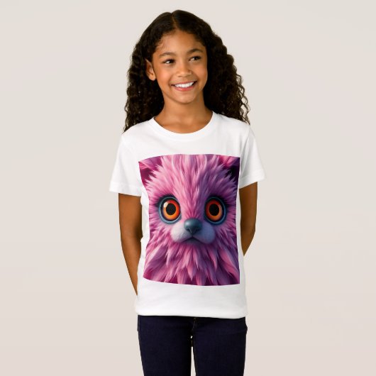 Pinkish-Cute-Fur T-shirt (Voorkant volledig)