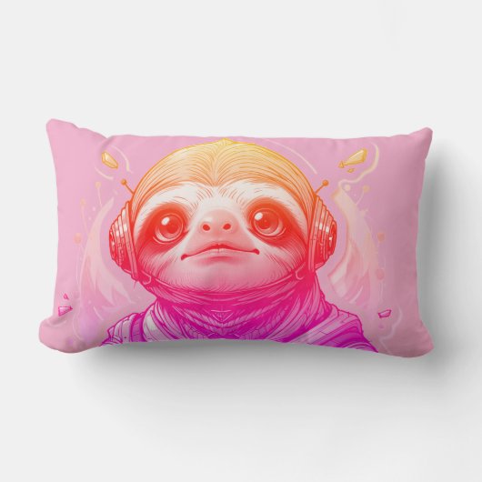 Pinkish Gleams, Cool Streams 33 x 53 Kussen (Voorkant)