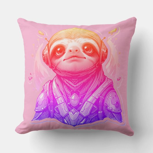 Pinkish Gleams, Cool Streams 51 x 51 Kussen (Voorkant)