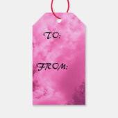 Pinkish Hues Infrared Cloud Cadeaulabel (Achterkant)