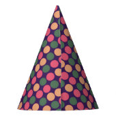 Pinkish Pixels Stippen Party Pet Feesthoedjes (Achterkant)