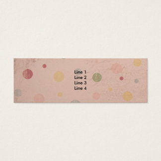 Pinkish Polka Dots Mini Visitekaartjes