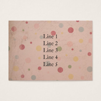 Pinkish Polka Dots Visitekaartje