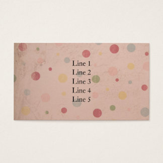 Pinkish Polka Dots Visitekaartjes