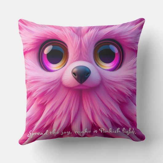 Pinkishes Character Kussen (Achterkant)