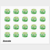 Pinkjes krijgen steken 🍀😆 ronde sticker (Vel)