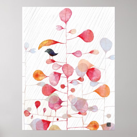 PINKLEAFUMBRELLA POSTER (Voorkant)