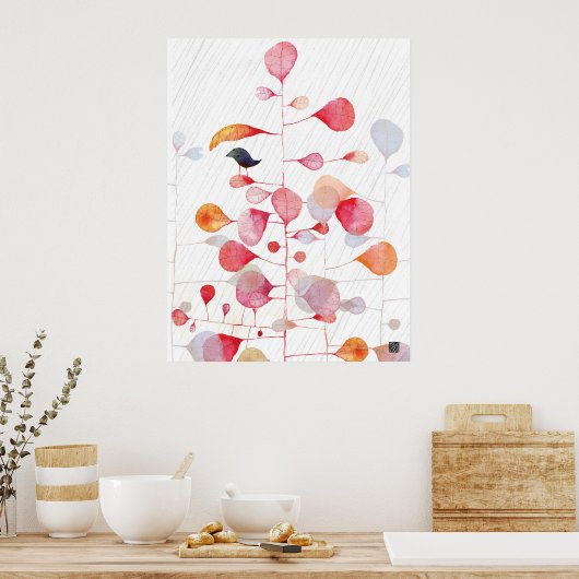 PINKLEAFUMBRELLA POSTER (Keuken)