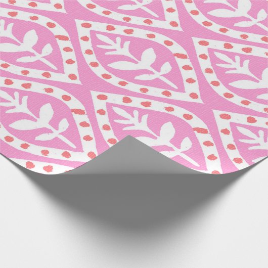 Pinkleaves Cadeaupapier (Hoek)