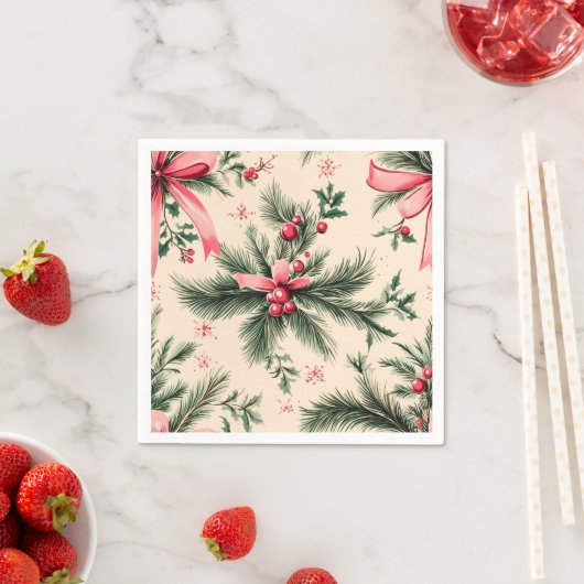 Pinkmas Branches Bogen & Bessen Decoupage Servet (Insitu)