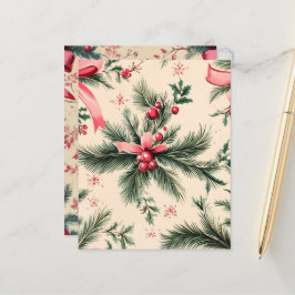 Pinkmas Branches Bogen & Bessen Scrapbook