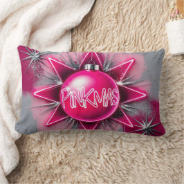 Pinkmas – Neon Holiday Pop Art Kussen