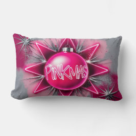 Pinkmas – Neon Holiday Pop Art Kussen