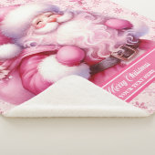 Pinkmas Santa Girls Deken met aangepaste naam (3/4)