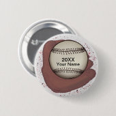 Pinknop voor honkbalhandschoen ronde button 5,7 cm (Voorkant /achterkant)