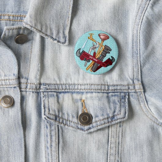 Pinknop voor Loodgieter Ronde Button 5,7 Cm (In situ)