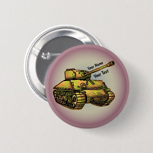 Pinknop voor militaire tank ronde button 5,7 cm (Voorkant /achterkant)