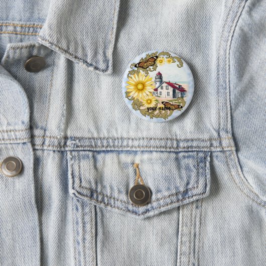 Pinknop voor Vlindervuurtoren Ronde Button 5,7 Cm (In situ)