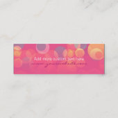 Pinko Bubbles minikaart voor zakelijk contact Contactkaartje (Achterkant)