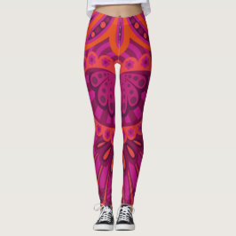 Pinkoinko - Gevederde Paisley Leggings