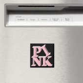 PinkonBlack-borstkankerbewustzijn Magneet (Insitu (Vaatwasser))