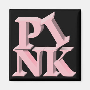 PinkonBlack Breast Cancer Awareness Magneet