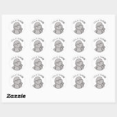 Pinkoro Jizo Ronde Sticker (Vel)