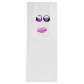 Pinkoween glitter ghost wijn cadeautas (Voorkant)