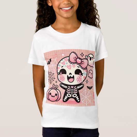 👻💀 Pinkoween is Schattige geworden! 💀👻 T-shirt (Voorkant)