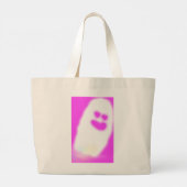 Pinkoween schattige geest grote tote bag (Achterkant)