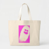 Pinkoween schattige geest grote tote bag (Voorkant)