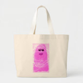 Pinkoween spooktacular ghost grote tote bag (Voorkant)