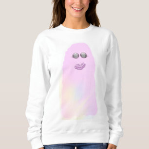 Pinkoween sprankelende regenboog pastel geest trui