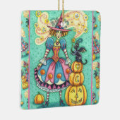 PINKPARTIJ WITCH IS HALLOEEN MAGIC, ZWARTE CAT KERAMISCH ORNAMENT (Rechts)