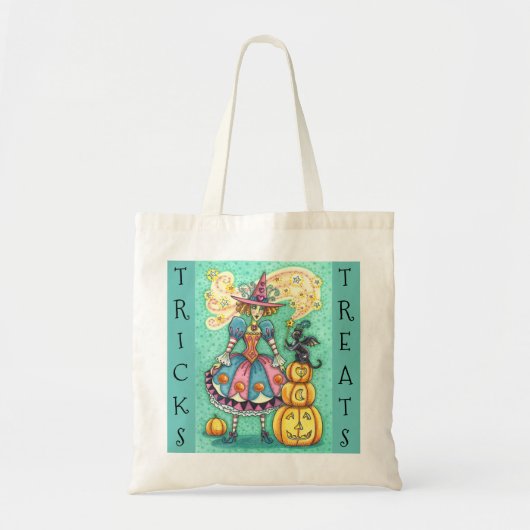 PINKPARTIJ WITCH, MAGISCHE ZWARTE CAT-TRICK OR TRE TOTE BAG (Voorkant)