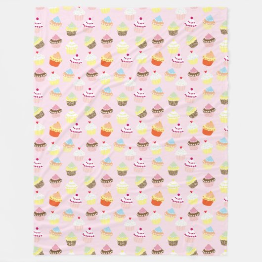 PINKPATROON KOPEN FLEECE DEKEN (Voorkant)