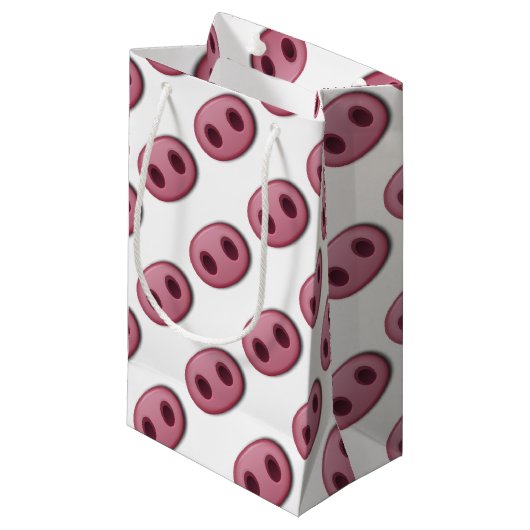 PinkPig Snout Klein Cadeauzakje (Voorkant Gekanteld)