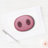 PinkPig Snout Rechthoekige Sticker (Envelop)