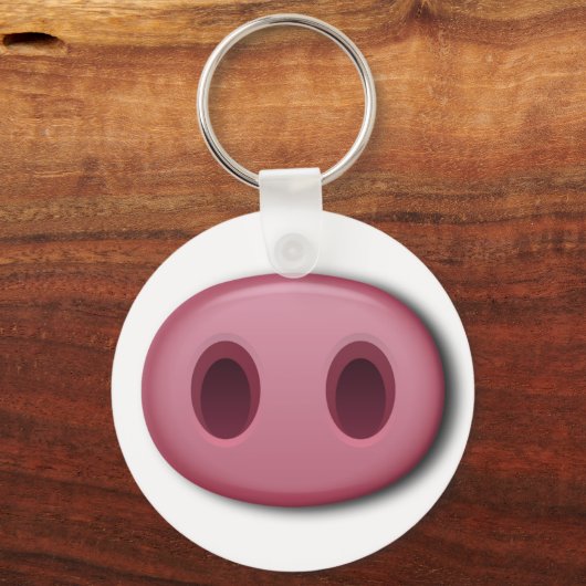 PinkPig Snout Sleutelhanger (Voorkant)
