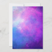 Pinkple Planets Invitation Kaart (Achterkant)