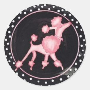 pinkpoodlebg ronde sticker